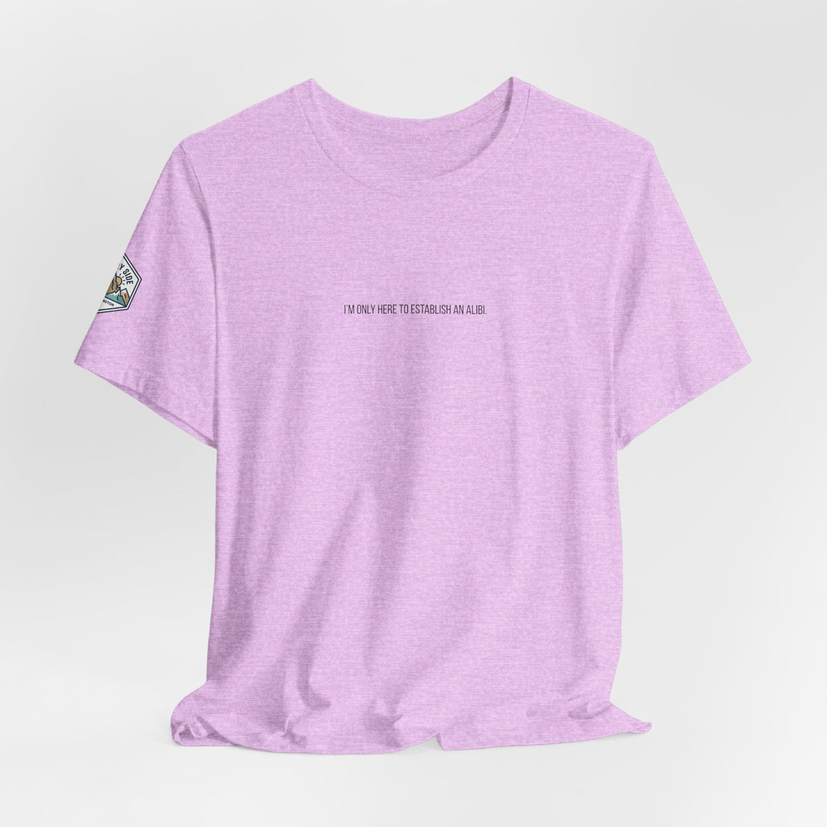 I Am Only Here for an Alibi Minimalist Graphic T-Shirt