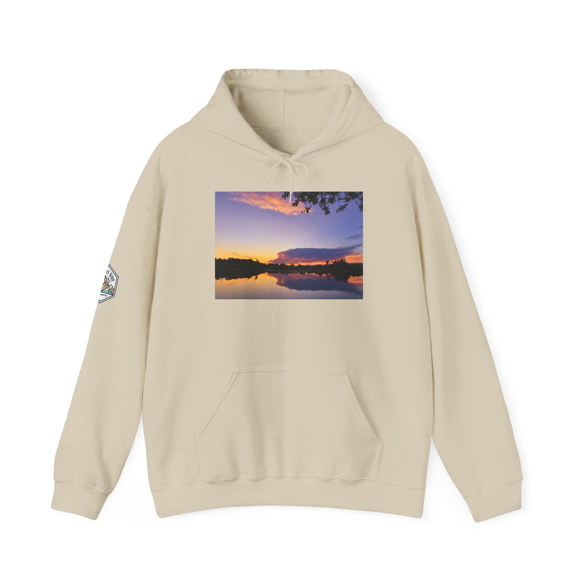 Ellensburg Sunset Fishing Pond Hoodie