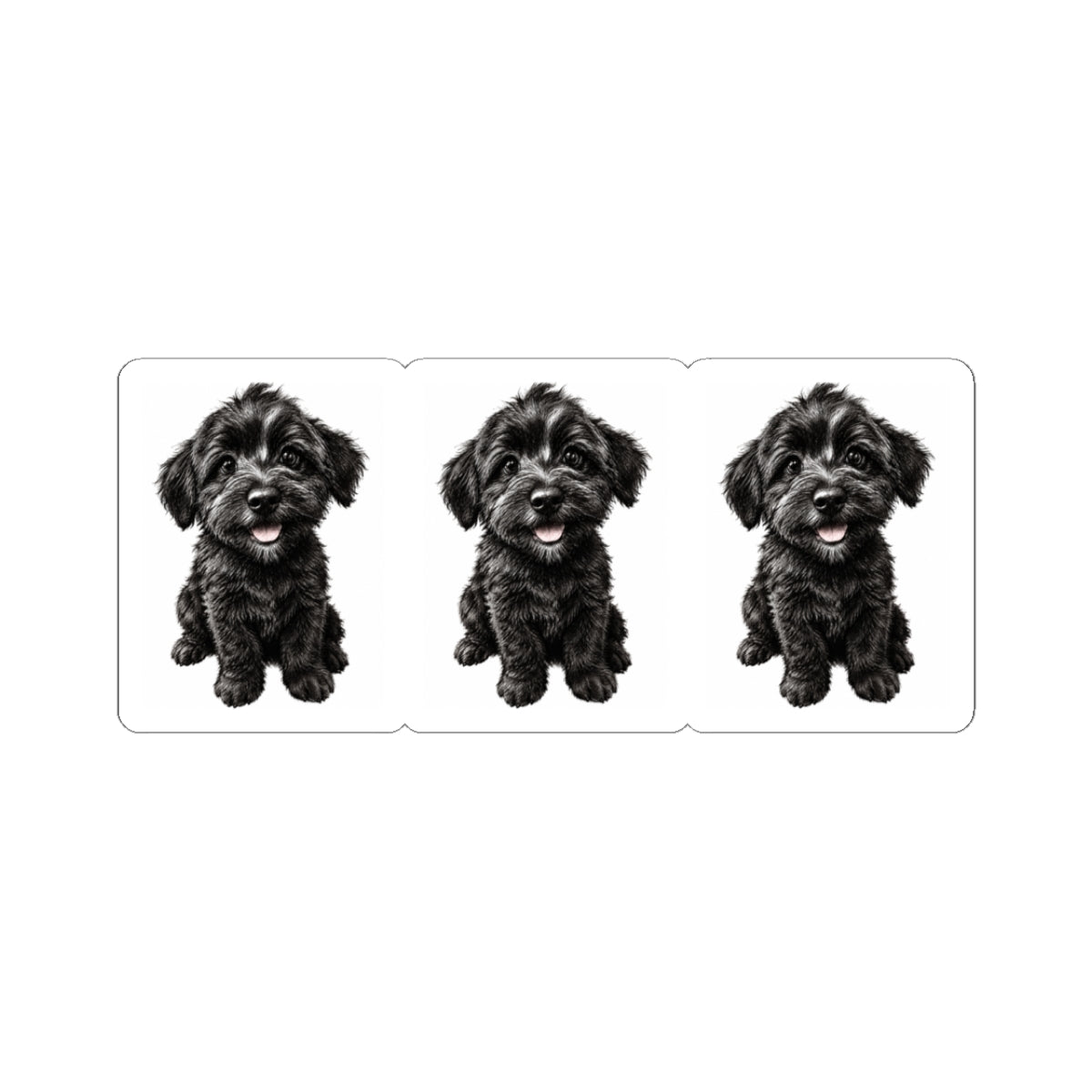 Schnoodle Puppy Kiss-Cut Stickers