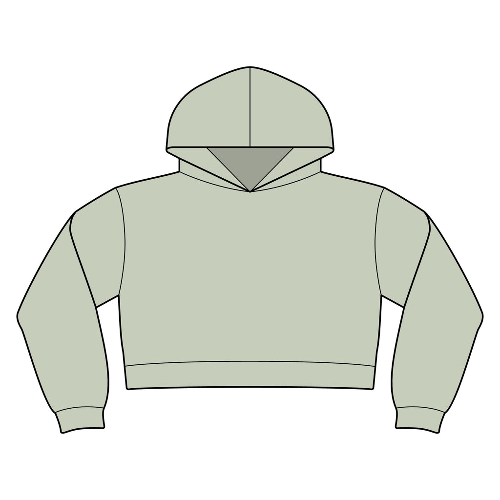 Women’s Relaxed Crop Hoodie No Crumbs, No Cap