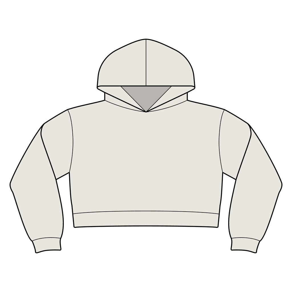 Women’s Relaxed Crop Hoodie No Crumbs, No Cap