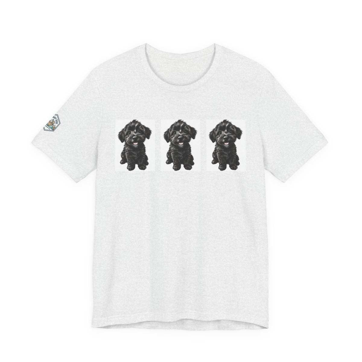 Cute Black Schnoodle Dog Graphic T-Shirt