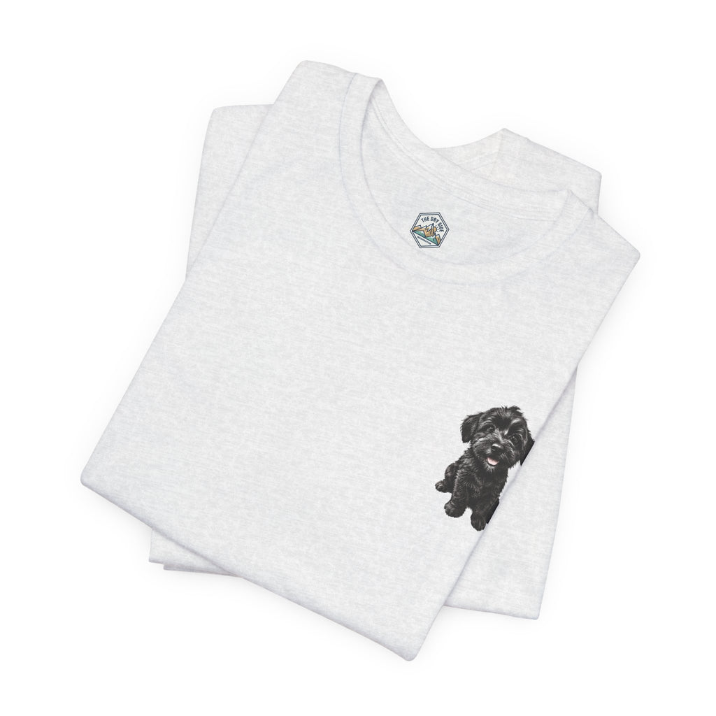 T-shirt avec un adorable chiot Schnoodle tout doux
