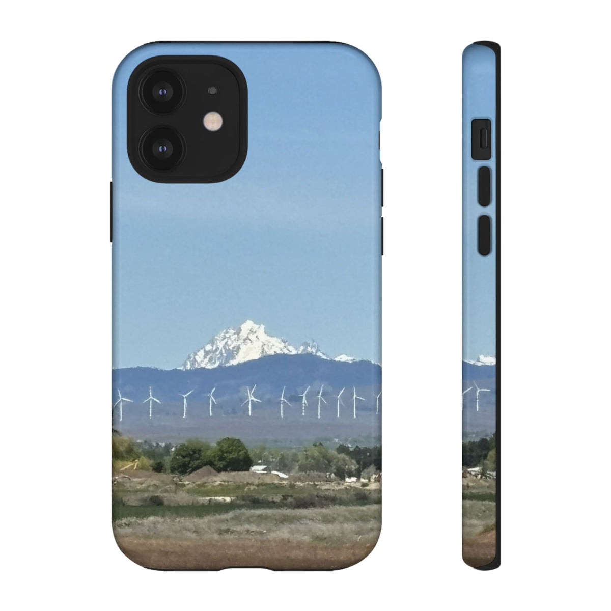 Mt Stuart from Ellensburg, Washington with Windmills Tough Phone Case