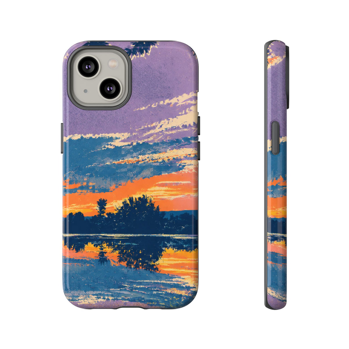 Sunset Lake Tough Phone Case