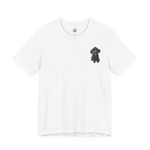 T-shirt avec un adorable chiot Schnoodle tout doux