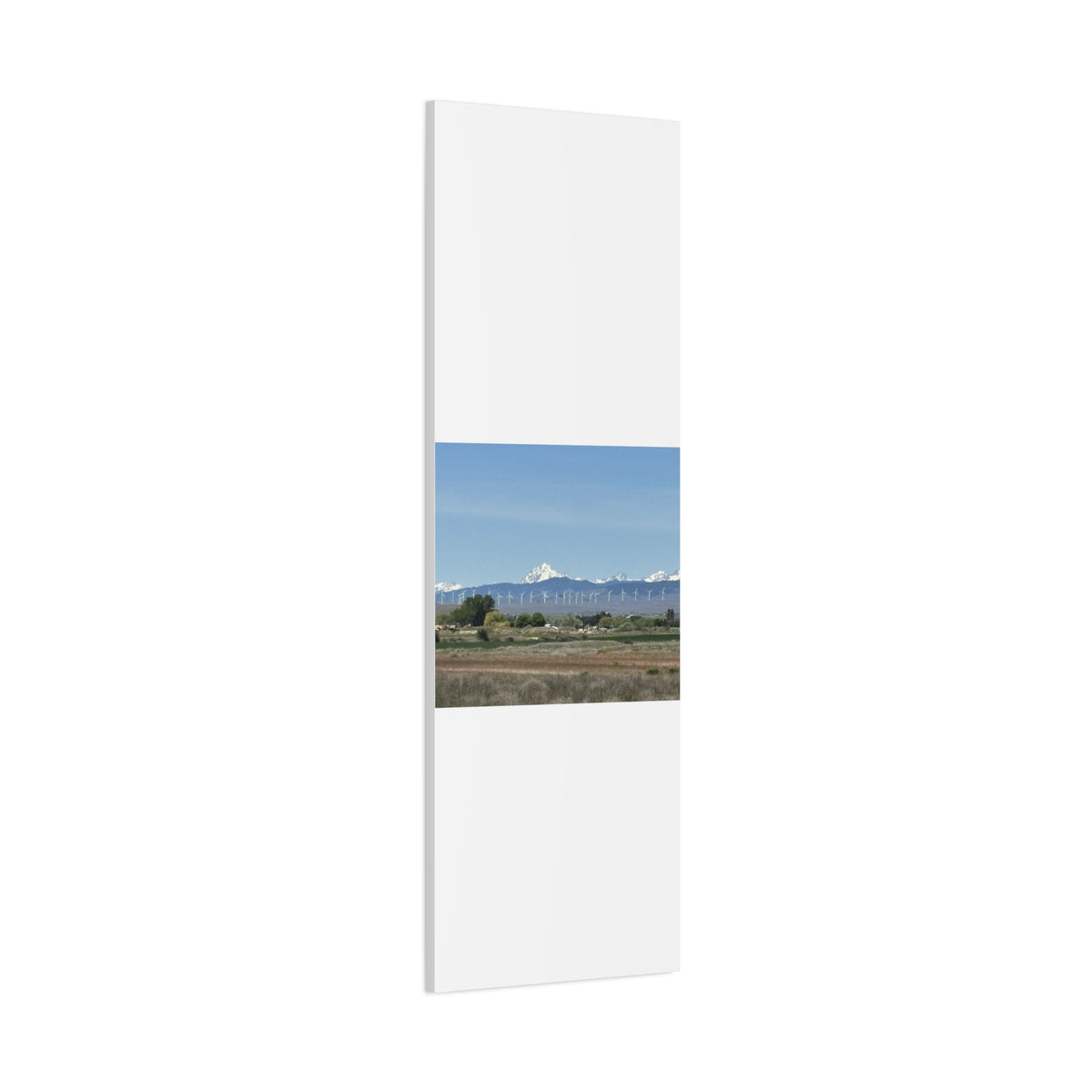 Mt Stuart Range with Windmill Landscape from Ellensburg Canvas Wall Art