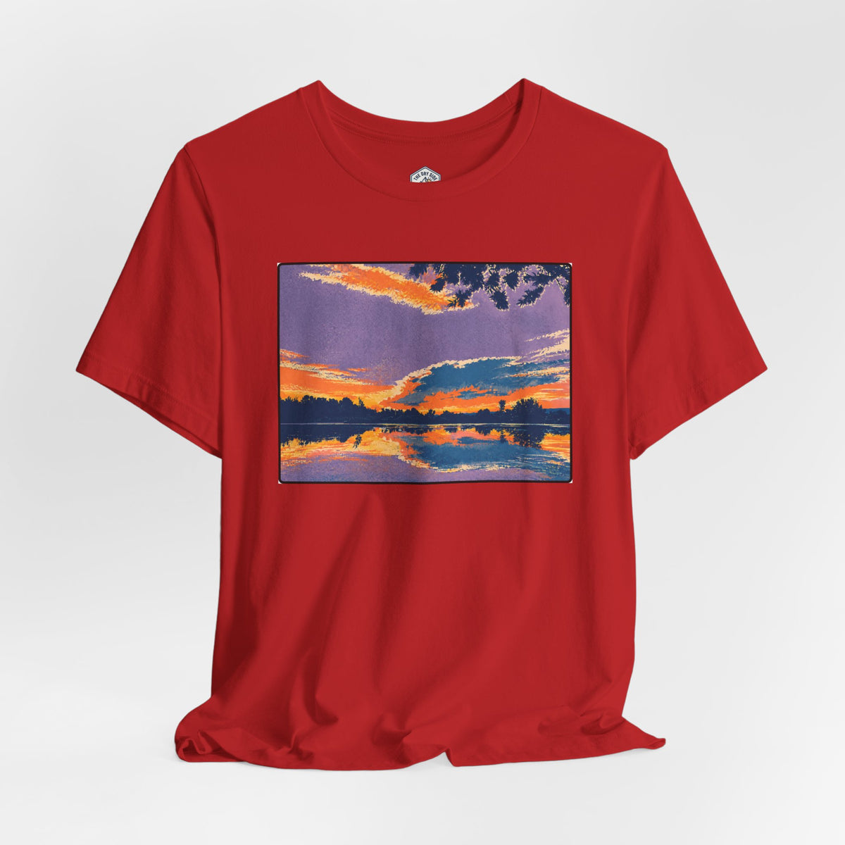 Retro Ellensburg Ringer Loop Sunset T-Shirt