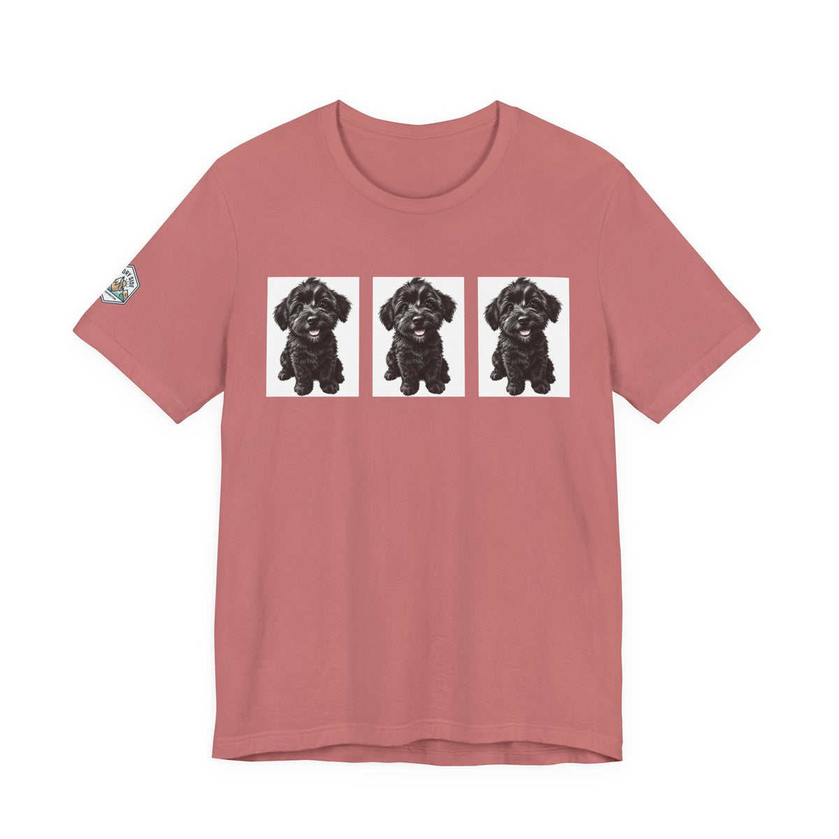 Cute Black Schnoodle Dog Graphic T-Shirt
