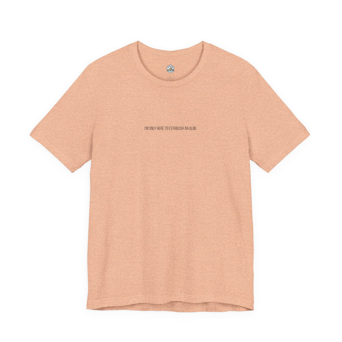 I Am Only Here for an Alibi Minimalist Graphic T-Shirt
