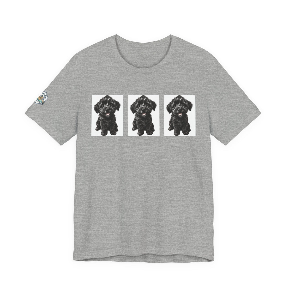 Cute Black Schnoodle Dog Graphic T-Shirt