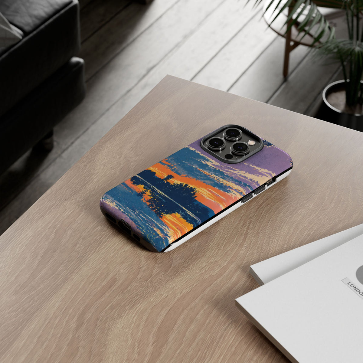 Sunset Lake Tough Phone Case