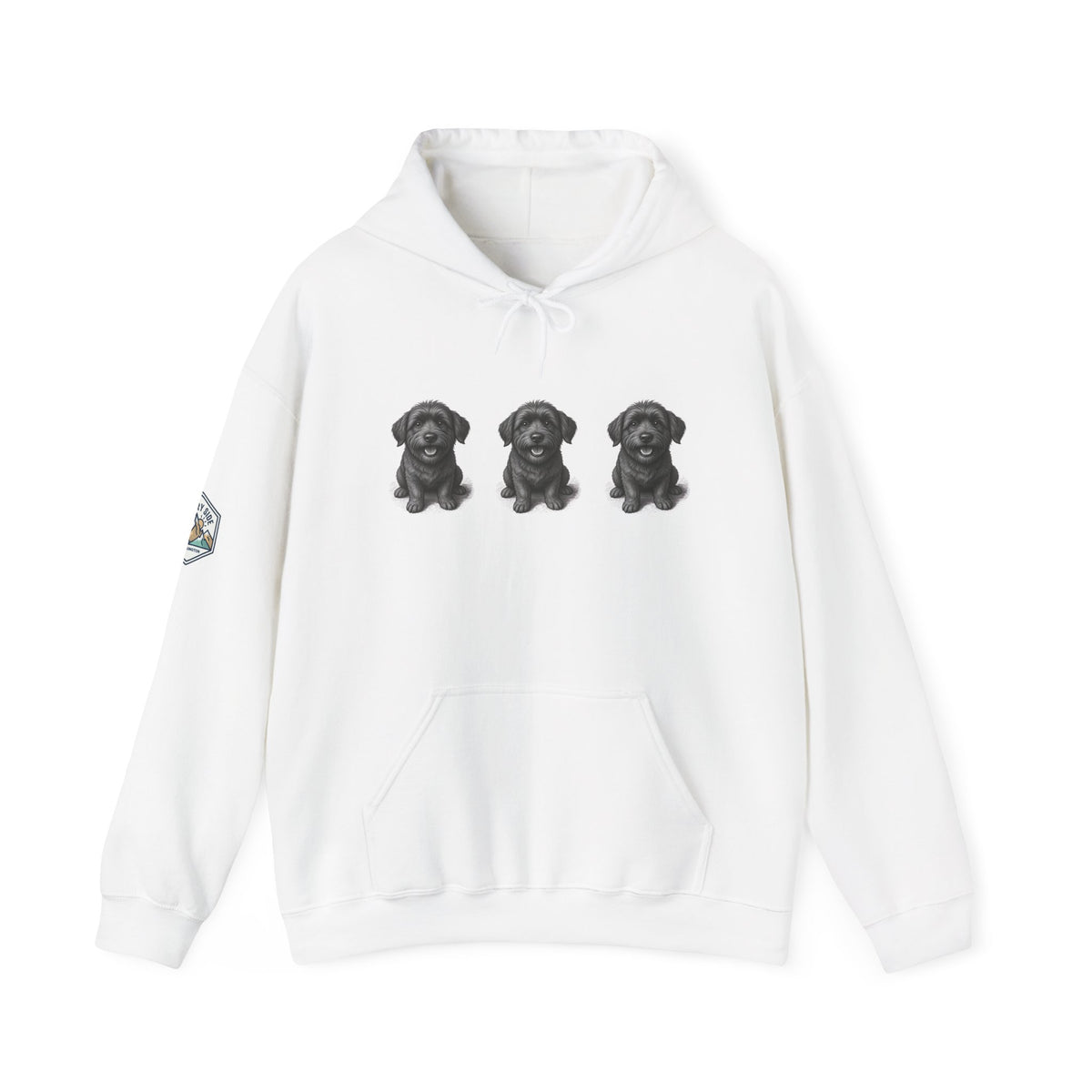Three Schnoodle Puppies Hoodie