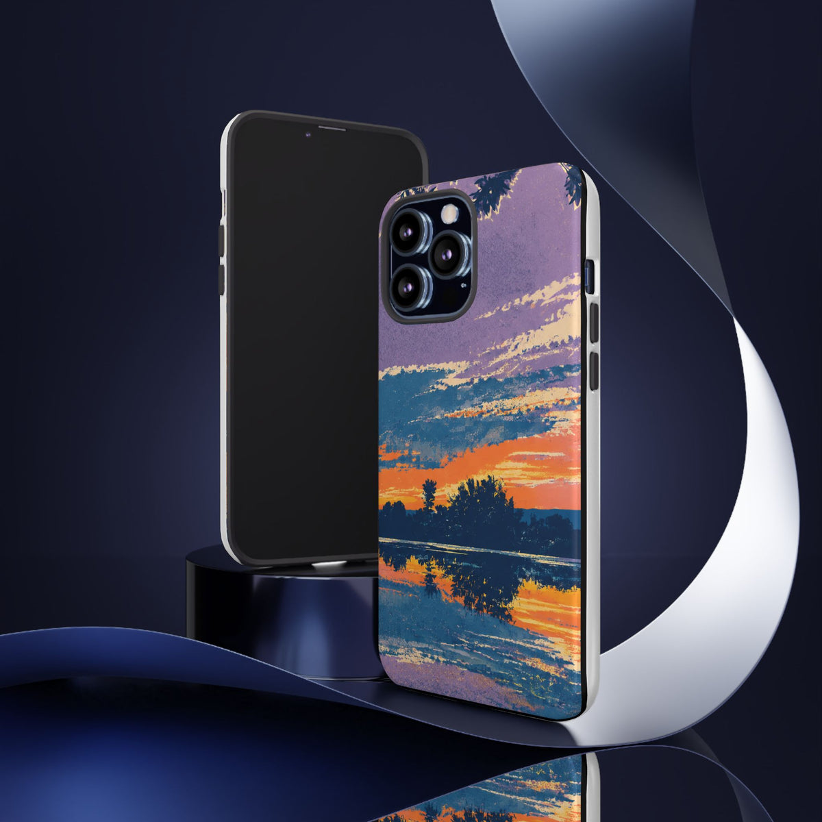 Sunset Lake Tough Phone Case