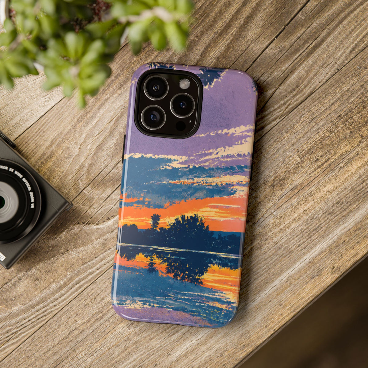 Sunset Lake Tough Phone Case