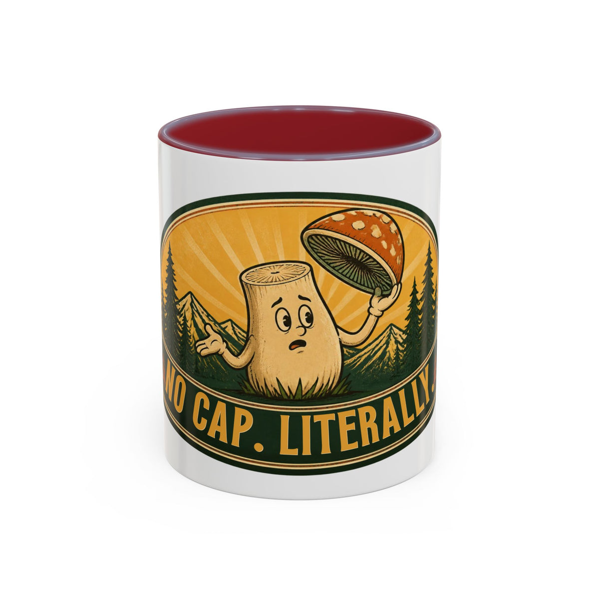 No Cap, Literally Mushroom Coffee Mug