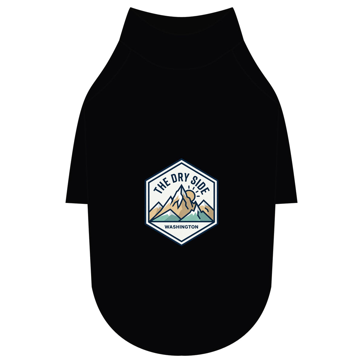 T-shirt raglan pour chien The Dry Side Washington