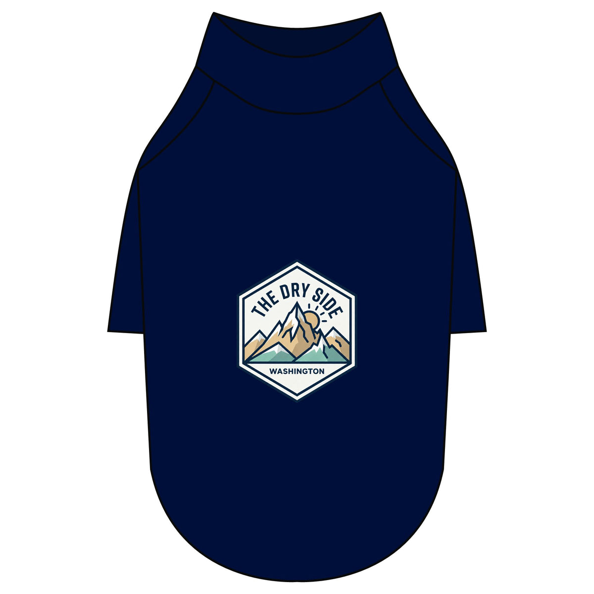 T-shirt raglan pour chien The Dry Side Washington