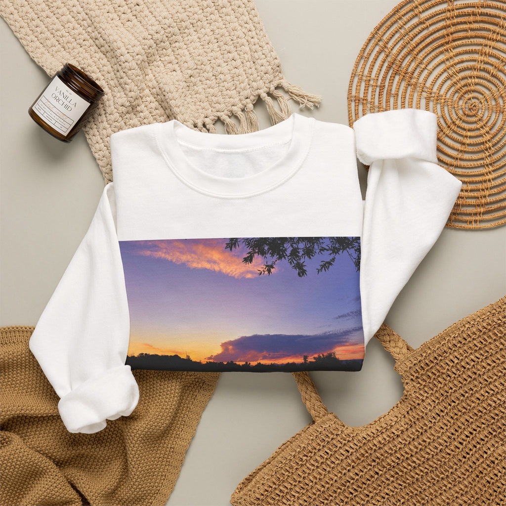 Ellensburg Sunset Lake Landscape Crewneck Sweatshirt