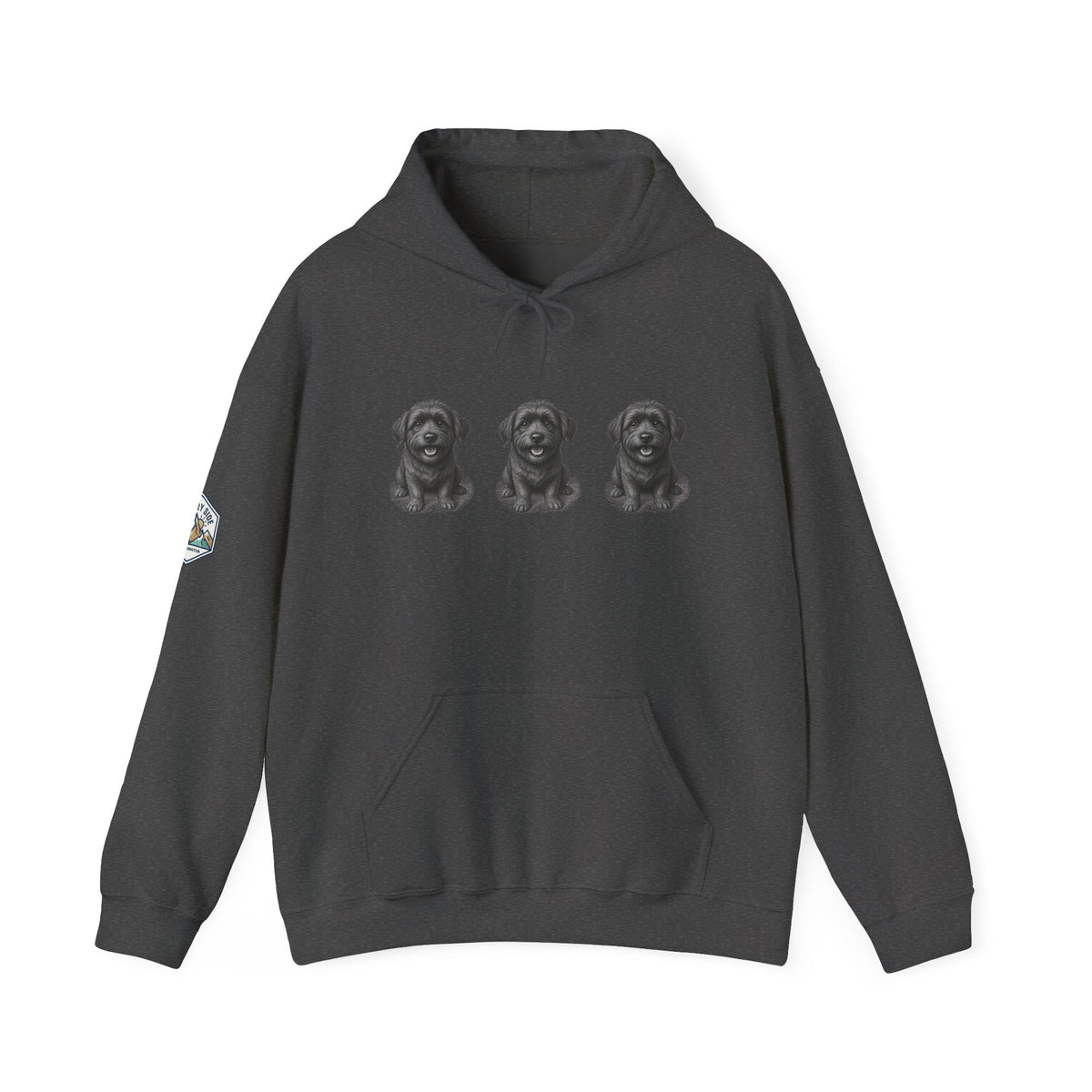 Three Schnoodle Puppies Hoodie