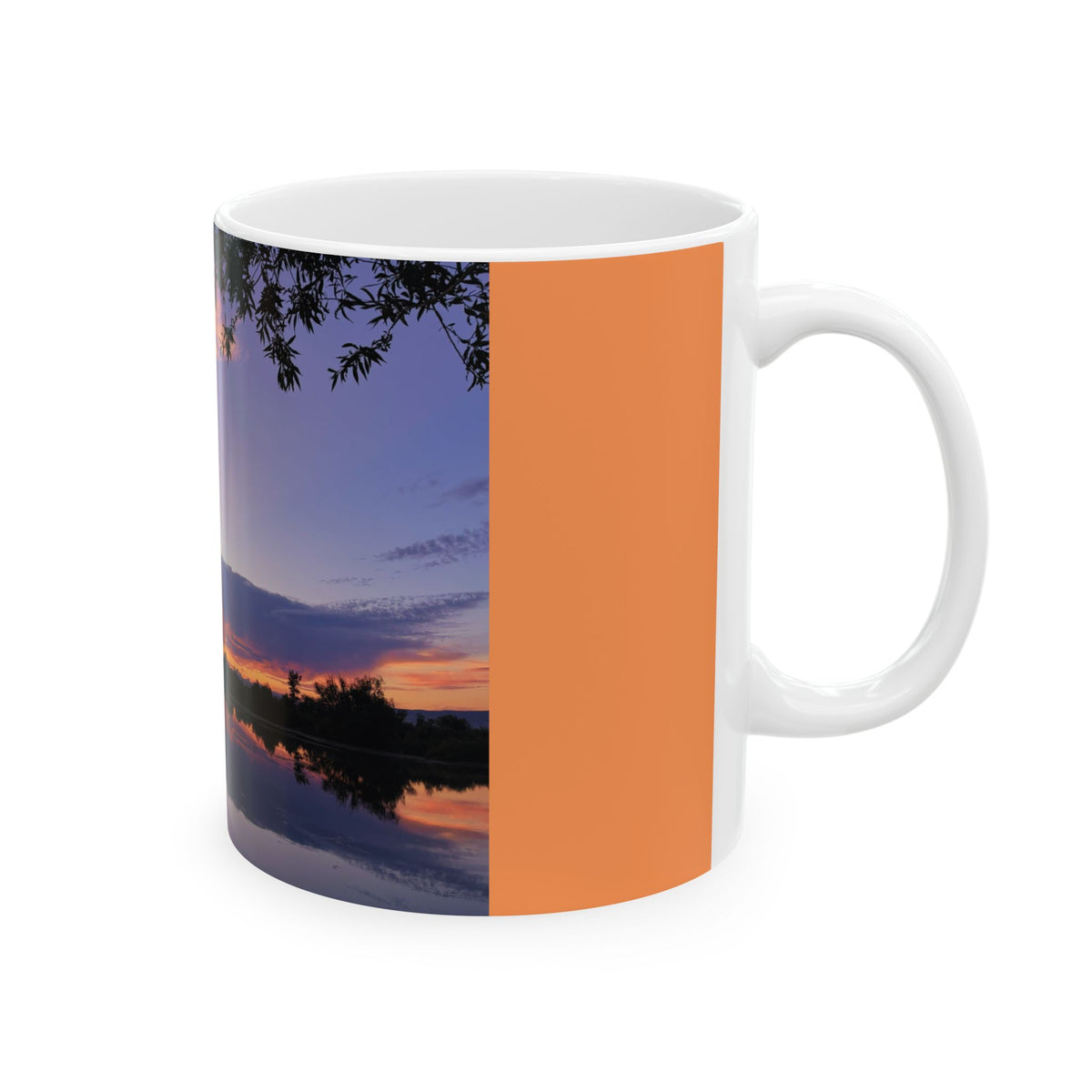 Ellensburg Ringer Loop Sunset Fishing Pond Reflection Ceramic Mug