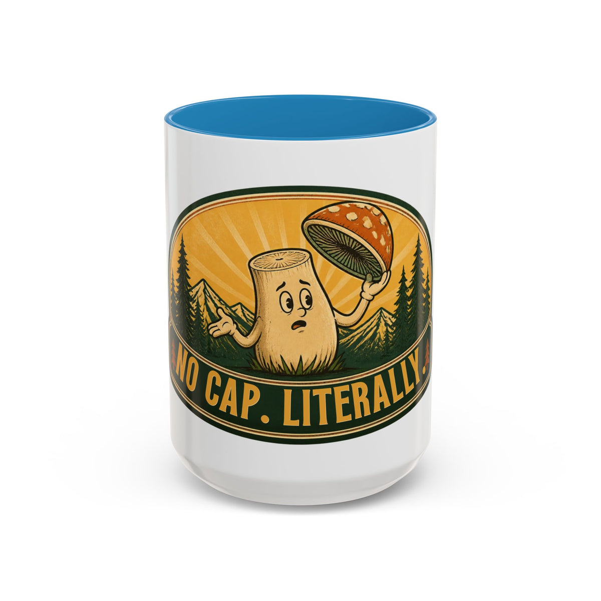No Cap, Literally Mushroom Coffee Mug