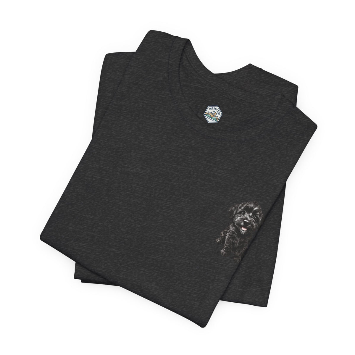 T-shirt avec un adorable chiot Schnoodle tout doux