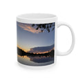 Mug en céramique Ellensburg avec anse en boucle, motif reflet d’étang de pêche