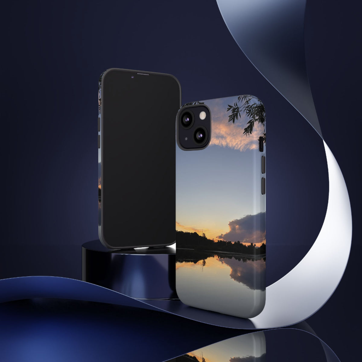 Ellensburg, Washington Sunset Lake Reflection Tough Phone Case