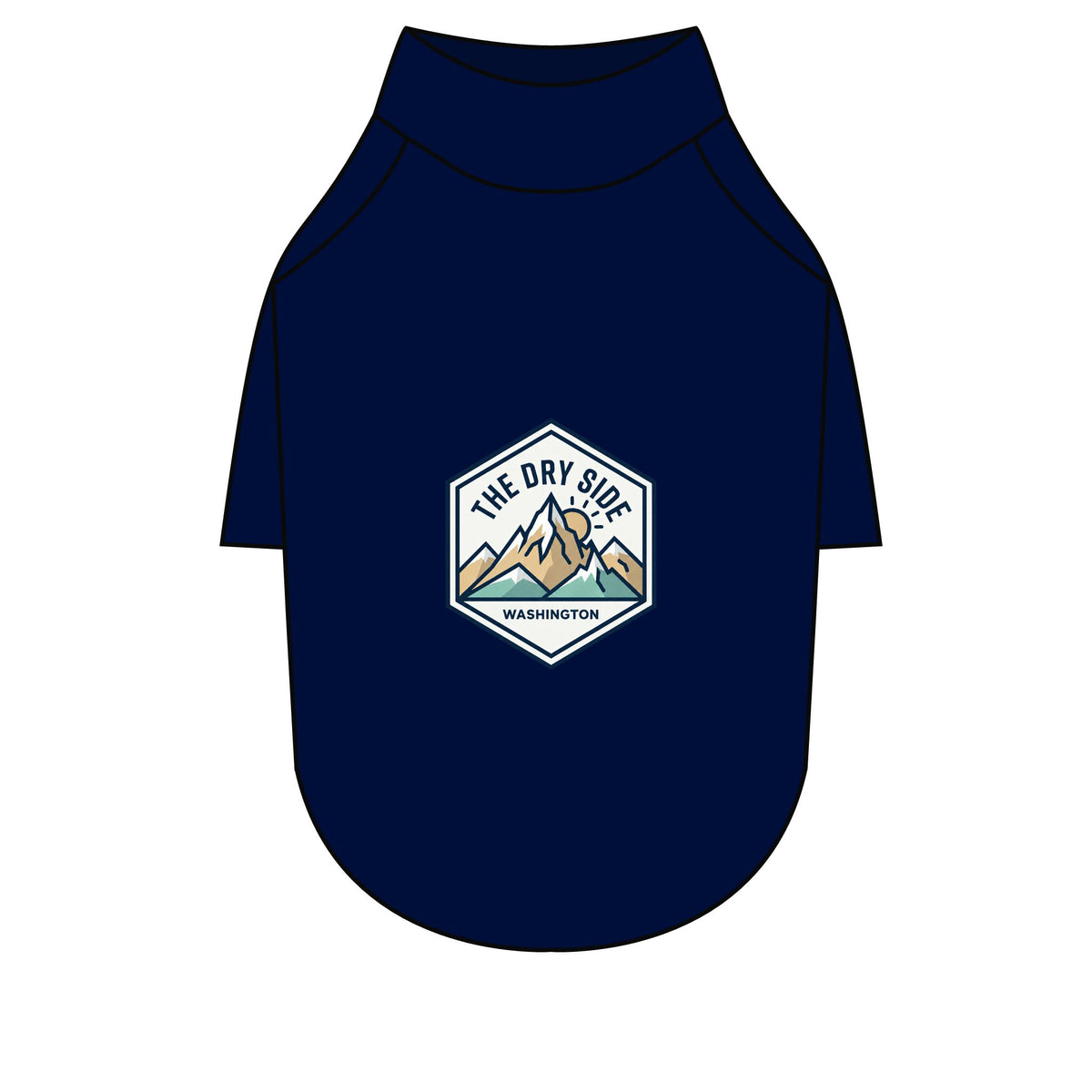 T-shirt raglan pour chien The Dry Side Washington