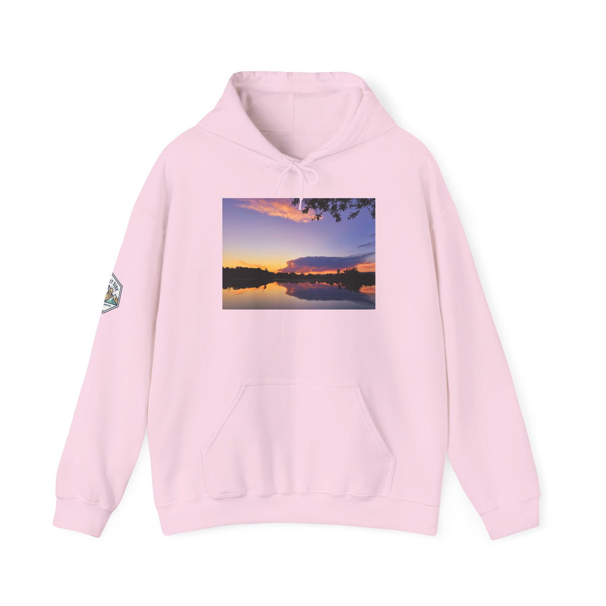 Ellensburg Sunset Fishing Pond Hoodie