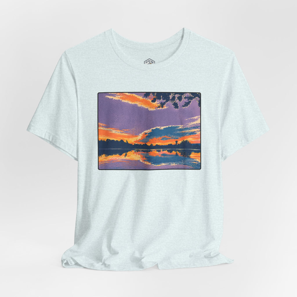 Retro Ellensburg Ringer Loop Sunset T-Shirt