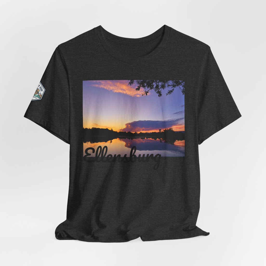 Ellensburg Sunset Lake Reflection Landscape T-Shirt