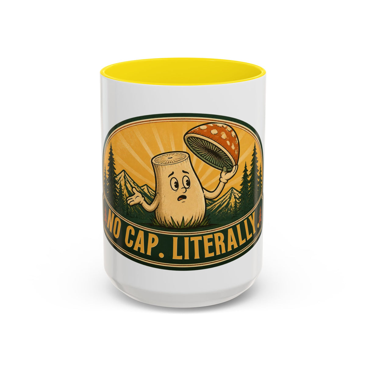 No Cap, Literally Mushroom Coffee Mug