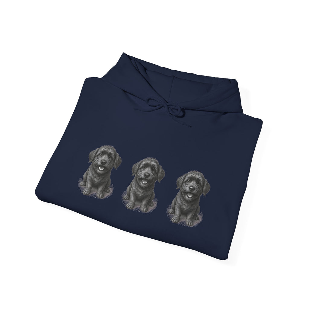 Three Schnoodle Puppies Hoodie