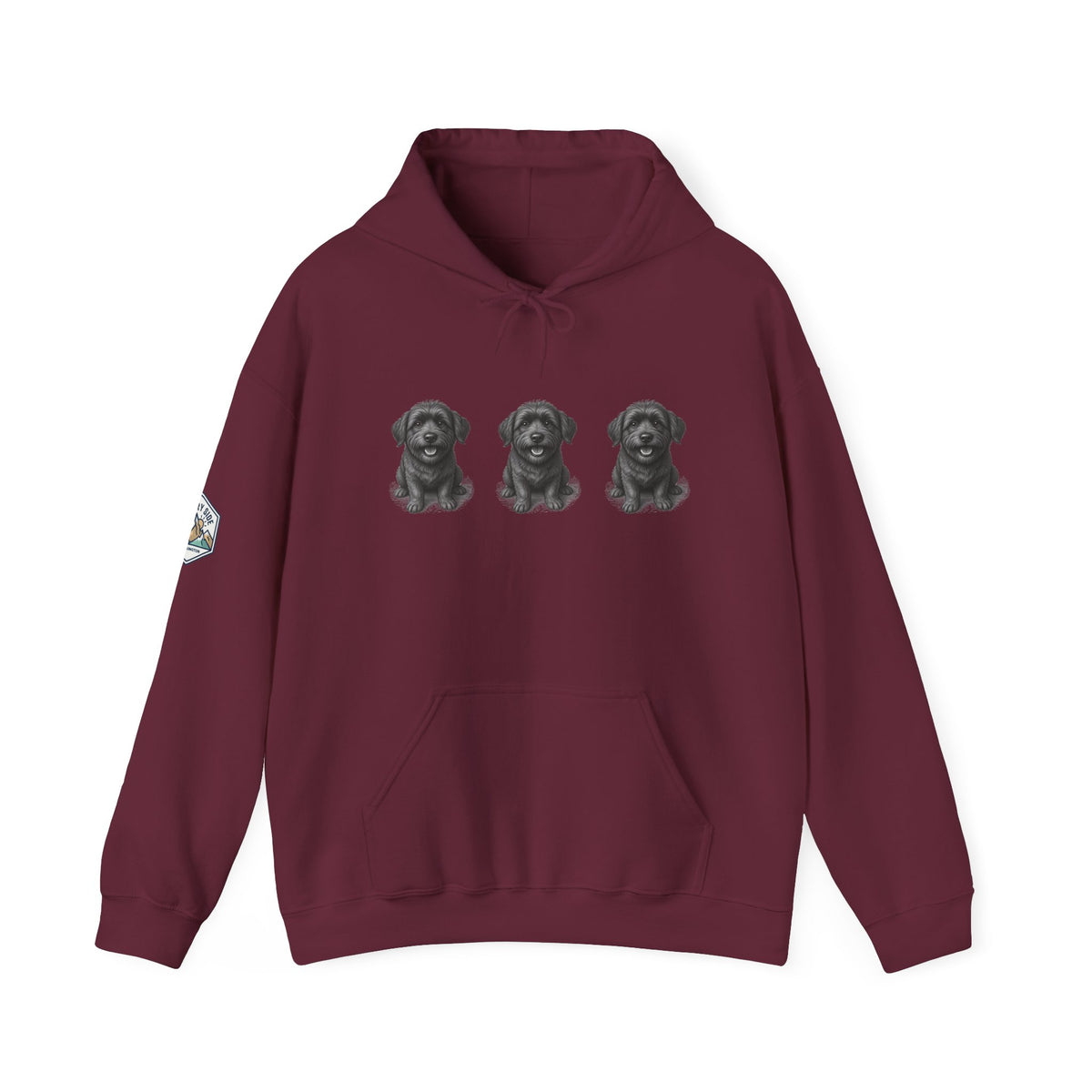 Three Schnoodle Puppies Hoodie