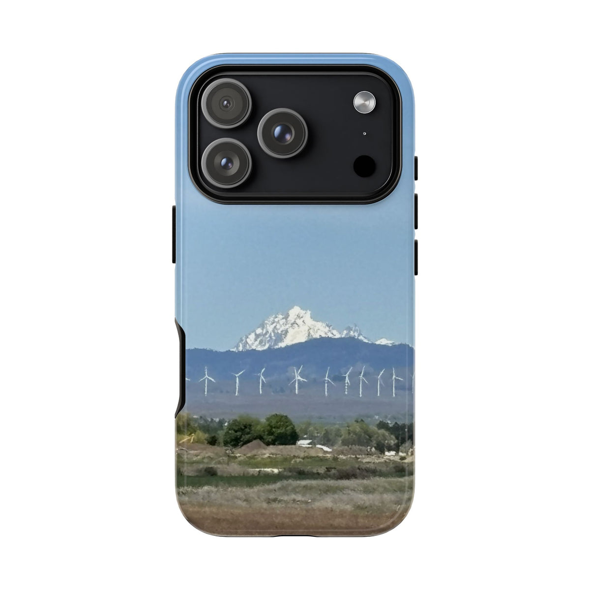 Mt Stuart from Ellensburg, Washington with Windmills Tough Phone Case