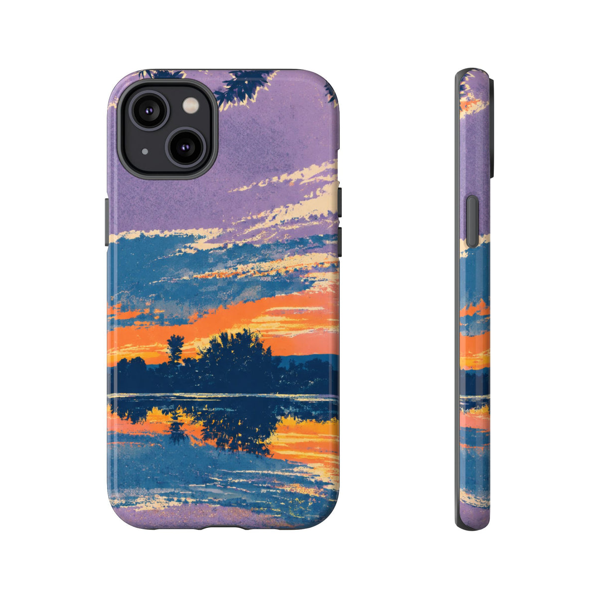 Sunset Lake Tough Phone Case