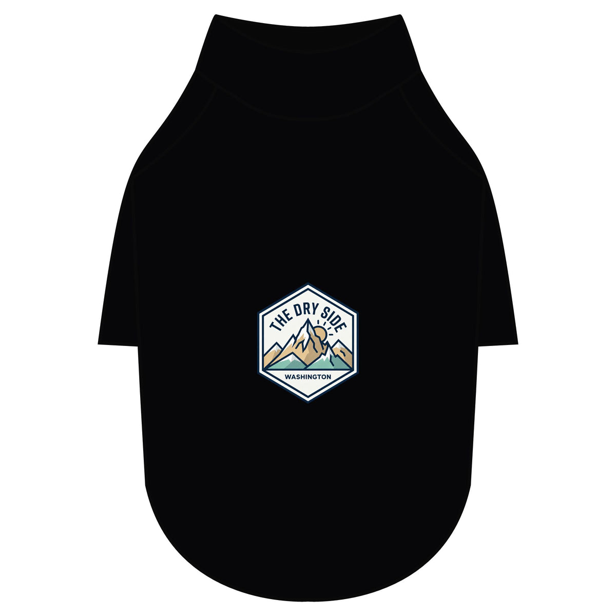 T-shirt raglan pour chien The Dry Side Washington
