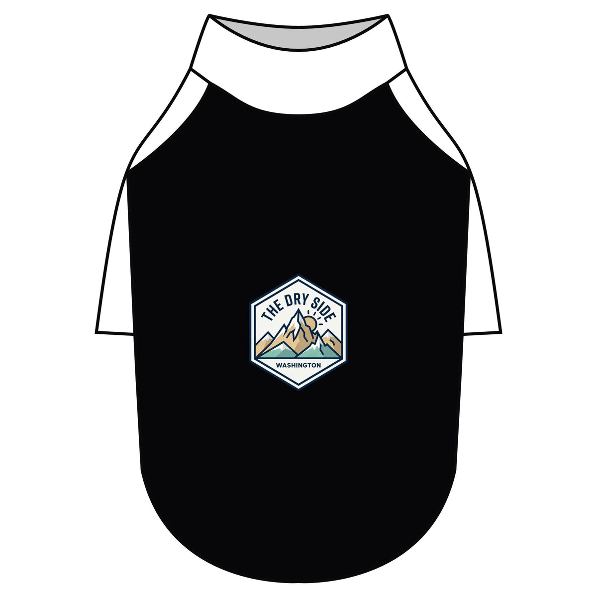 T-shirt raglan pour chien The Dry Side Washington