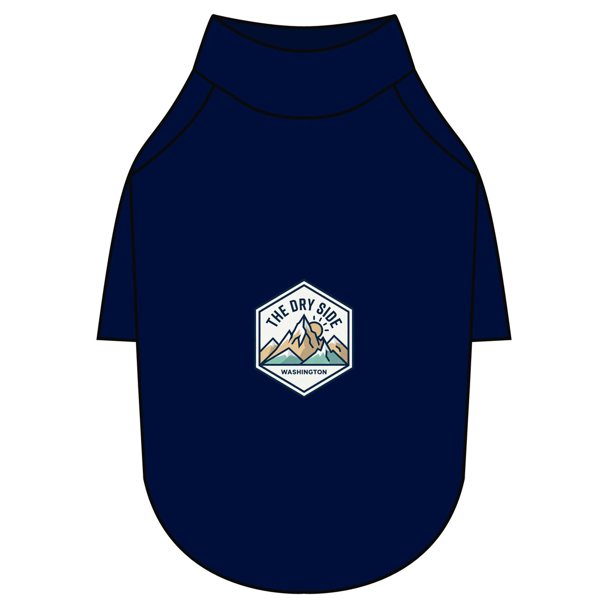 T-shirt raglan pour chien The Dry Side Washington