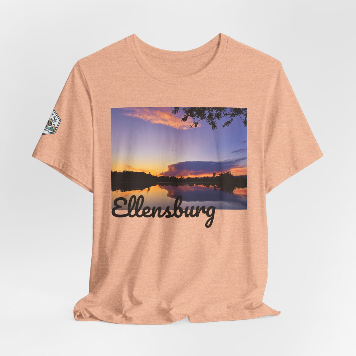 Ellensburg Sunset Lake Reflection Landscape T-Shirt
