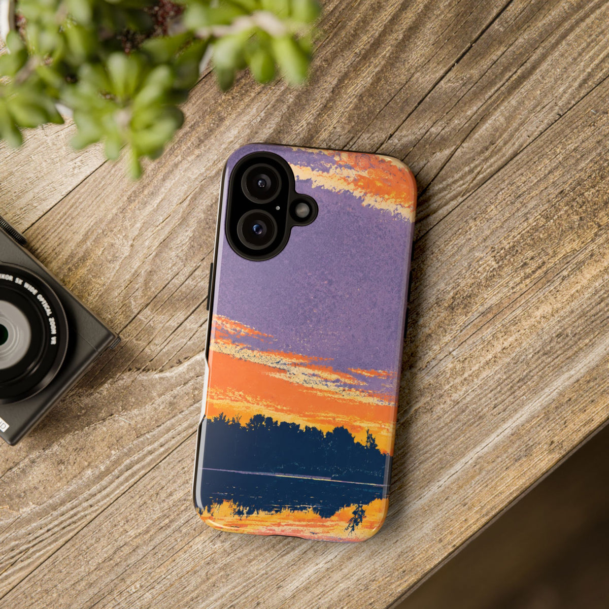Coque de téléphone résistante Sunset Lake
