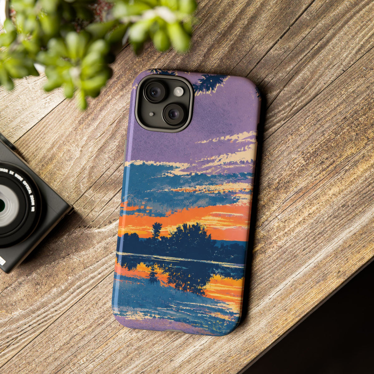 Sunset Lake Tough Phone Case