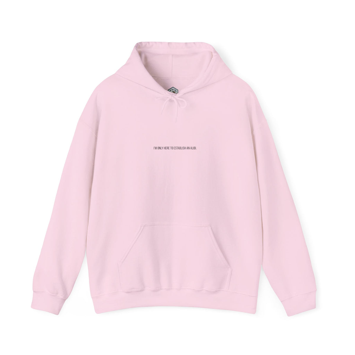 I Am Only Here for an Alibi Graphic Hoodie