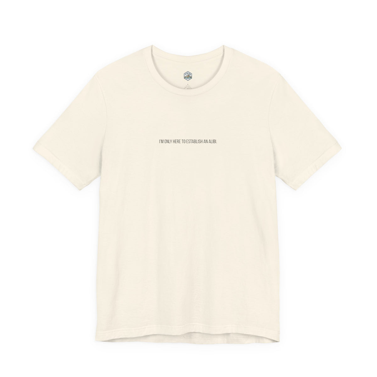 I Am Only Here for an Alibi Minimalist Graphic T-Shirt