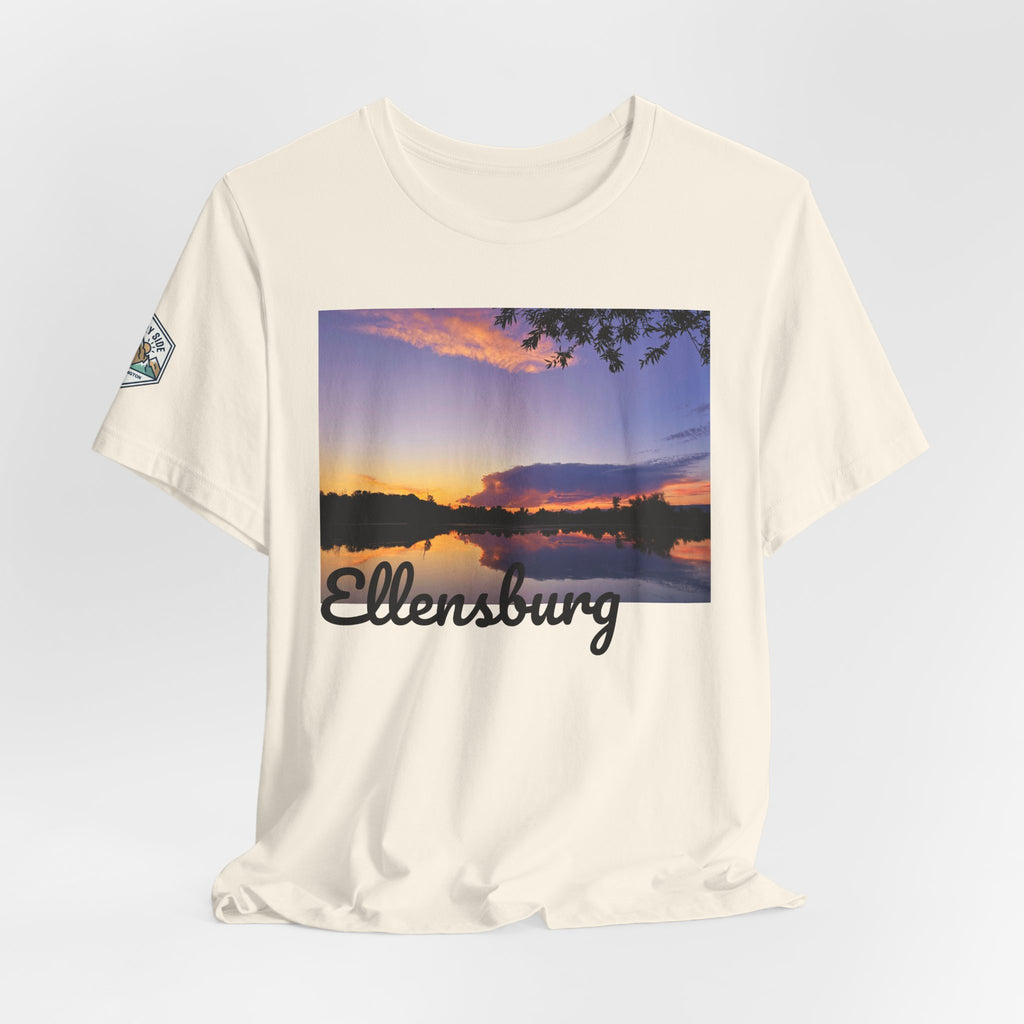 Ellensburg Sunset Lake Reflection Landscape T-Shirt