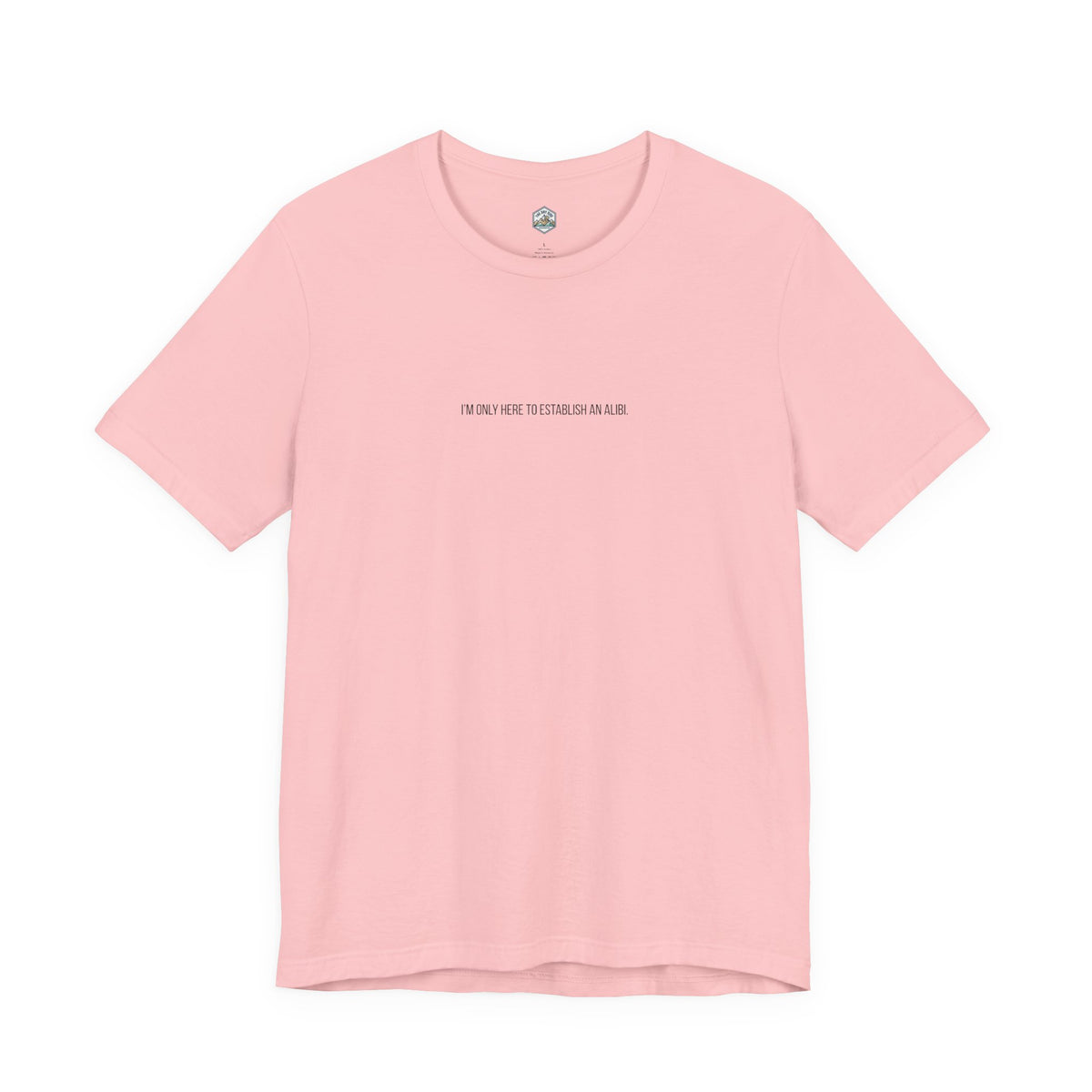 I Am Only Here for an Alibi Minimalist Graphic T-Shirt