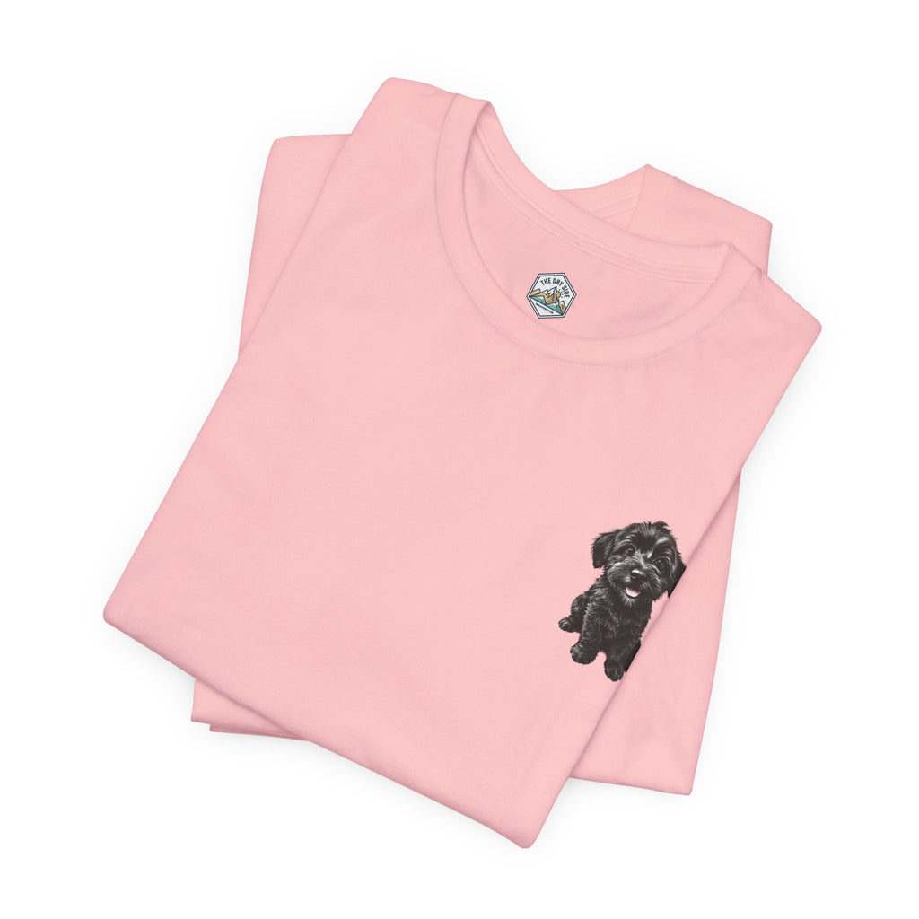 T-shirt avec un adorable chiot Schnoodle tout doux