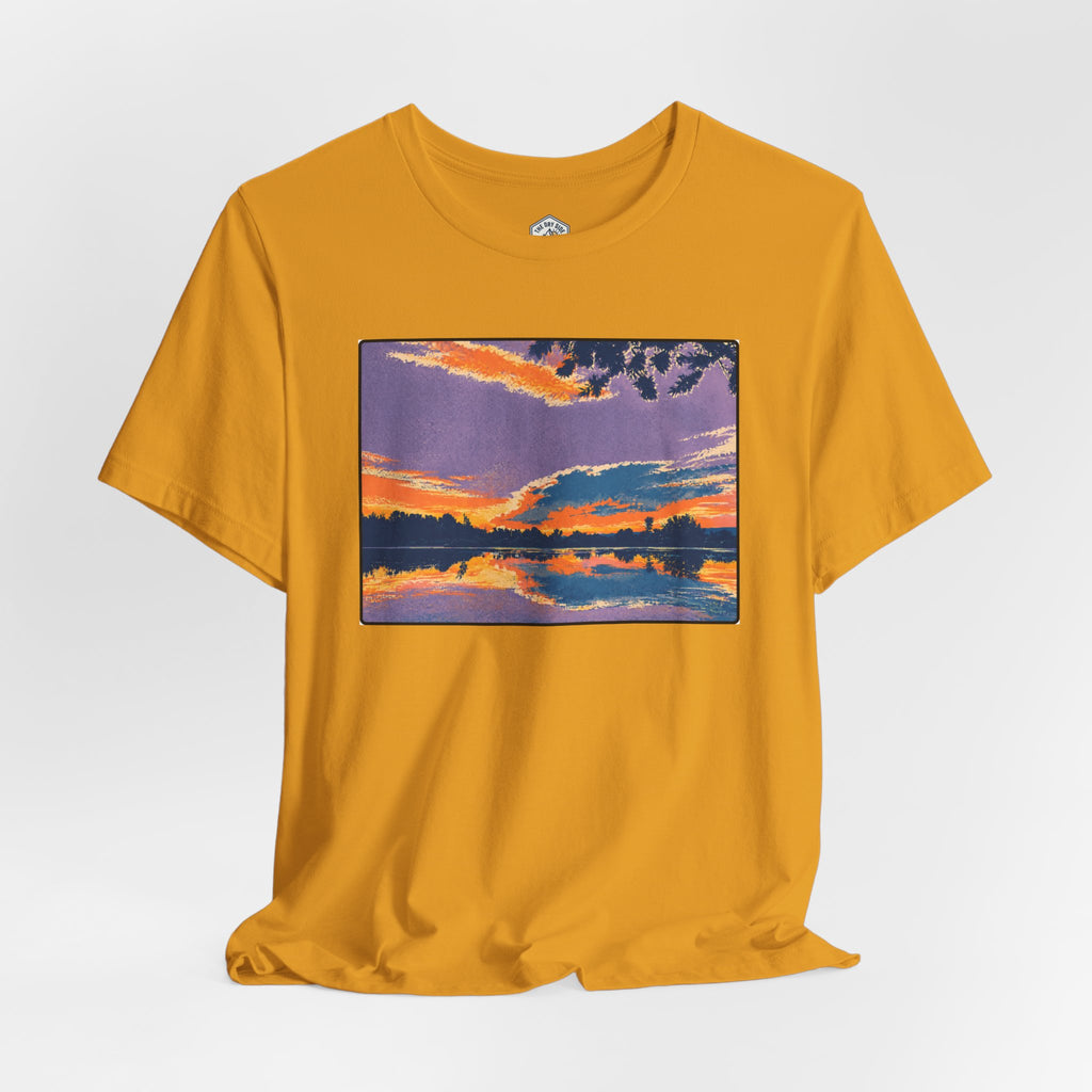 Retro Ellensburg Ringer Loop Sunset T-Shirt
